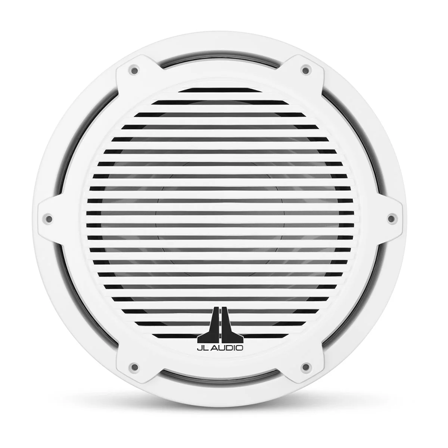 JL Audio M3-10IB-C-Gw-4 10" Marine Subwoofer with White Classic Grille