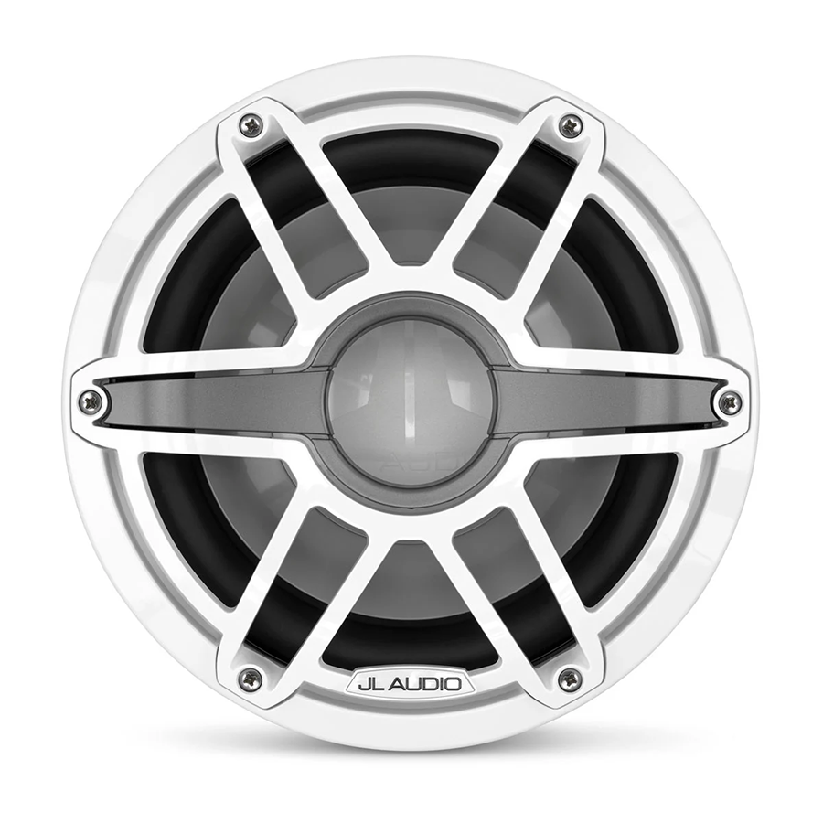 JL Audio M6-10IB-S-GwGw-4 10" Marine Subwoofer with White Sport Grille