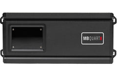 Suggestion
Black audio amplifier with MB Quart logo on a white background