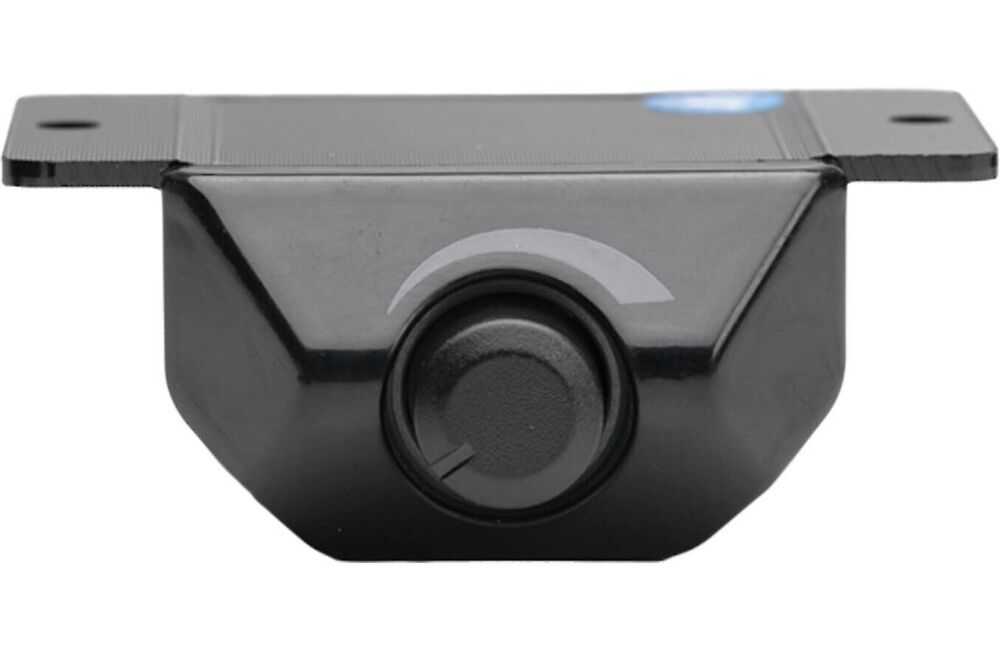 Remote wire with a black housing on a white background for car amplifire