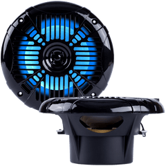 mxa602slb black marine speaker LED