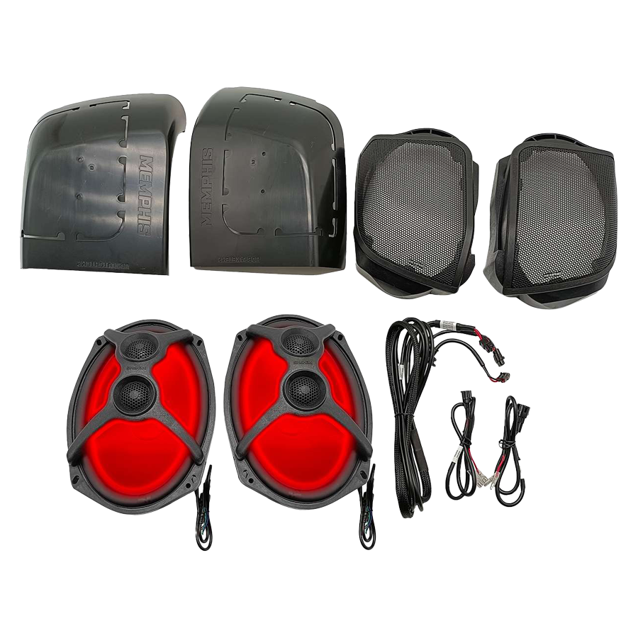 Memphis MXHD14LIDKIT 6x9" RGB Speakers System for 2014-2023 Harley-Davidson