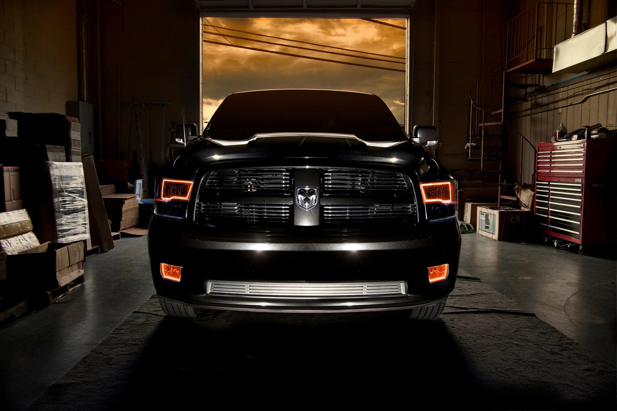 o334 halo headlights ram delaware