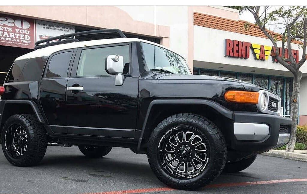 off road monster m17 22 inch gloss black milled rims