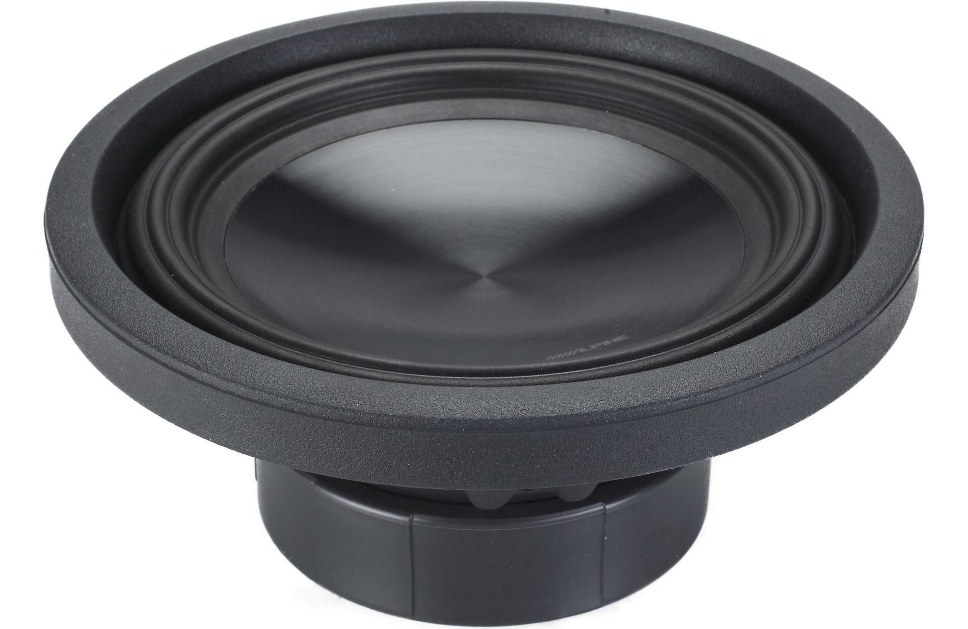 2 X Alpine SWT-10S2  10" truck subwoofer with 2-ohm voice coil + Q Power QBGMC10 2007 4DR 10" 2-Hole Subwoofer Box for GMC/Chevy 2007-13 Crew Cab