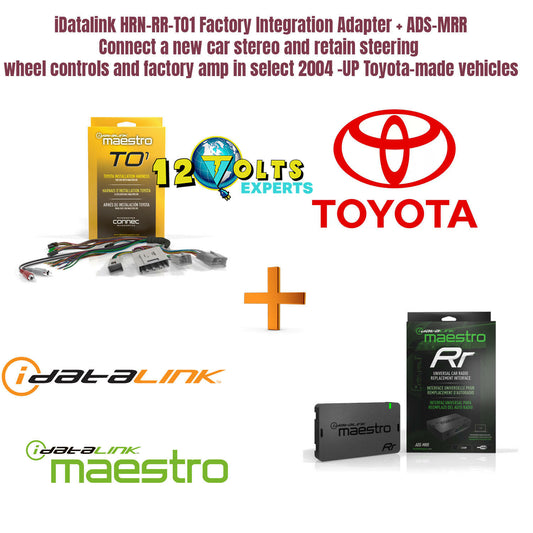 iDatalink Maestro ADS-MRR + HRN-RR-TO1 T Harness Toyota Lexus Vehicles 2008 & UP