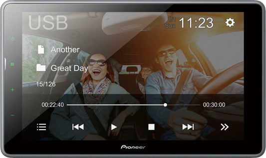 Pioneer DMH-T450EX 9" Floating Screen Double Din AV Receiver w/ Bluetooth