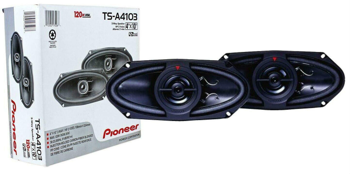 Pioneer TS-A4103 4x10" Coax Speakers (pair)