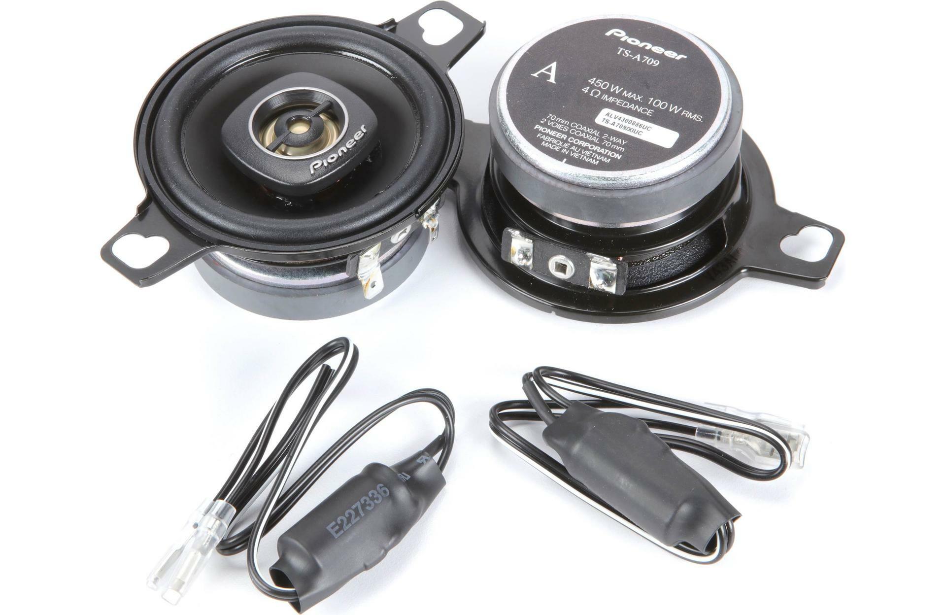 Pioneer TS-A709 2-3/4" 2-Way,450 W Max power,16mm Tweeter–Coaxial Speaker(pair)