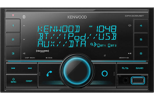 Kenwood DPX305MBT DDIN Digital Media Receiver w/Bluetooth