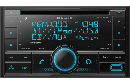 Kenwood DPX505BT 2-DIN CD Receiver with Bluetooth