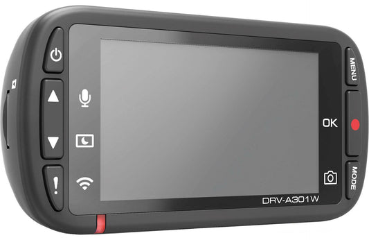 Kenwood DRV-A301W HD Dash Cam w/2.7" Display & Wi-Fi