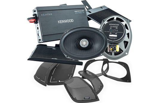 Kenwood PHD2R Rear Audio Kit for Davidson Motors, 2-Channel Amp & 6"x9" Speakers