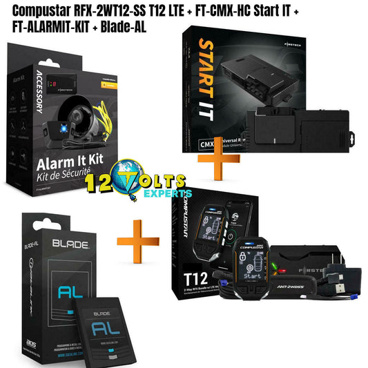 Compustar RFX-2WT12-SS T12 LTE + FT-CMX-HC Start IT + FT-ALARMIT-KIT + Blade-AL