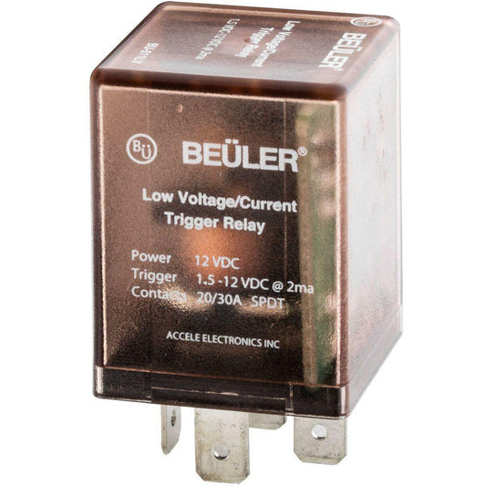 Accele Electronic BU511LV Beuler Relay 30A Low Volt Trigger at 1.5vdc