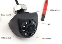 Accele Electronic RVC1650 Camera Lip (Under) Mount with Threaded Bolt, IR Night Vision and Mic