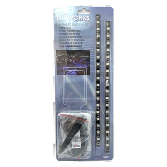 Accele Electronic LW200BT Dual 12″ RGB LED Lighting Strip Kit w/Bluetooth Controller