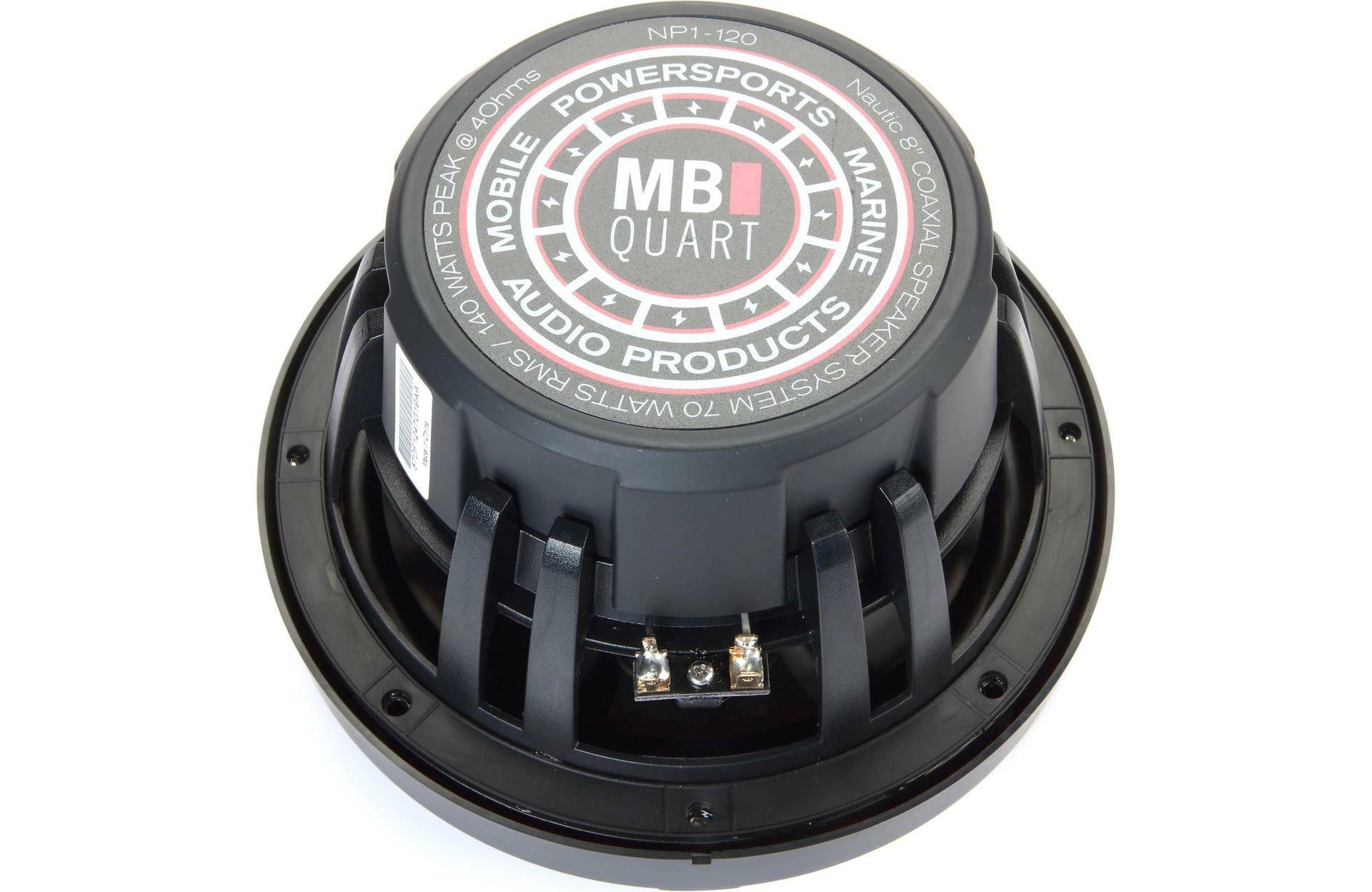 MB Quart NP1-120 8" Marine Speakers w/Black, White, Silver Grilles