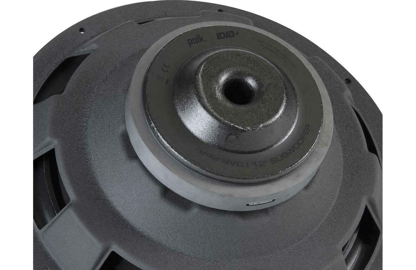 2 X Polk Audio DB1242SVC DB+ Series shallow-mount 12" 4-ohm subwoofer