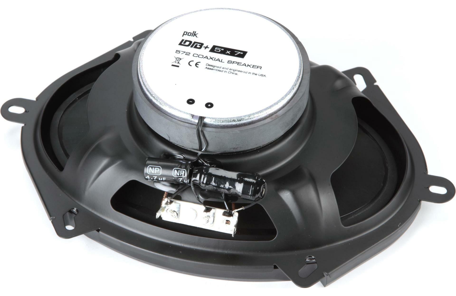 Polk Audio DB572 450W Peak (150W RMS) 5"x7" DB+ Series 2-way Car & Marine Coaxial Speakers