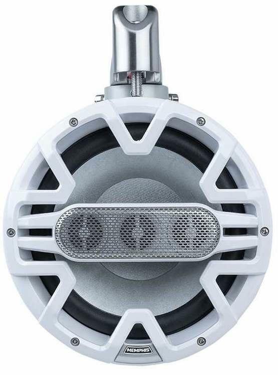 Memphis MM84TW 8" 200/400W 3 Tweeter Line Array Tower Speaker - White