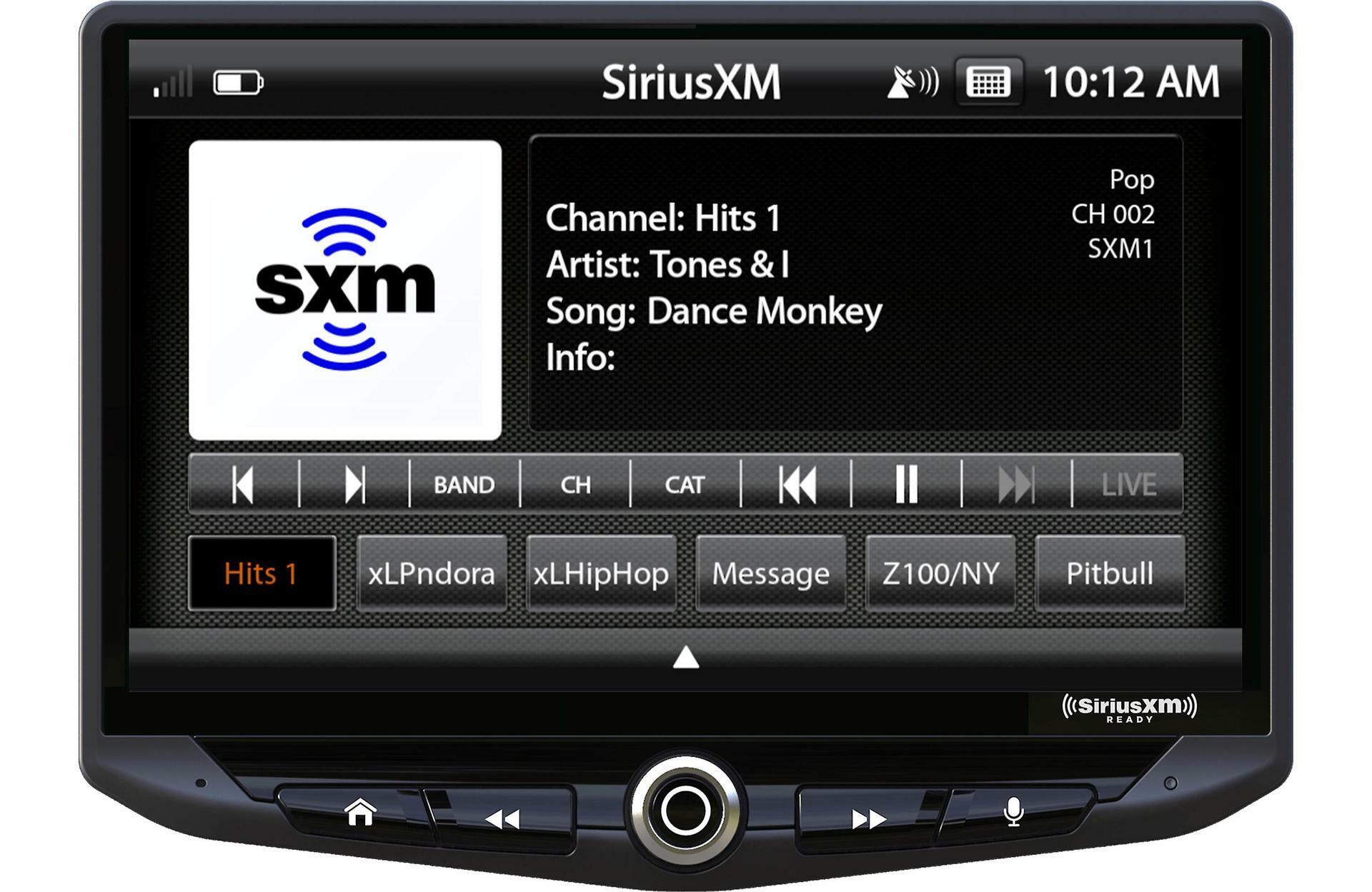 Stinger HEIGH10 (UN1810)  10" Double/Single DIN Floating Touchscreen Digital Multimedia Receiver with Bluetooth, Apple CarPlay, Android Auto (Sirius XM Ready)