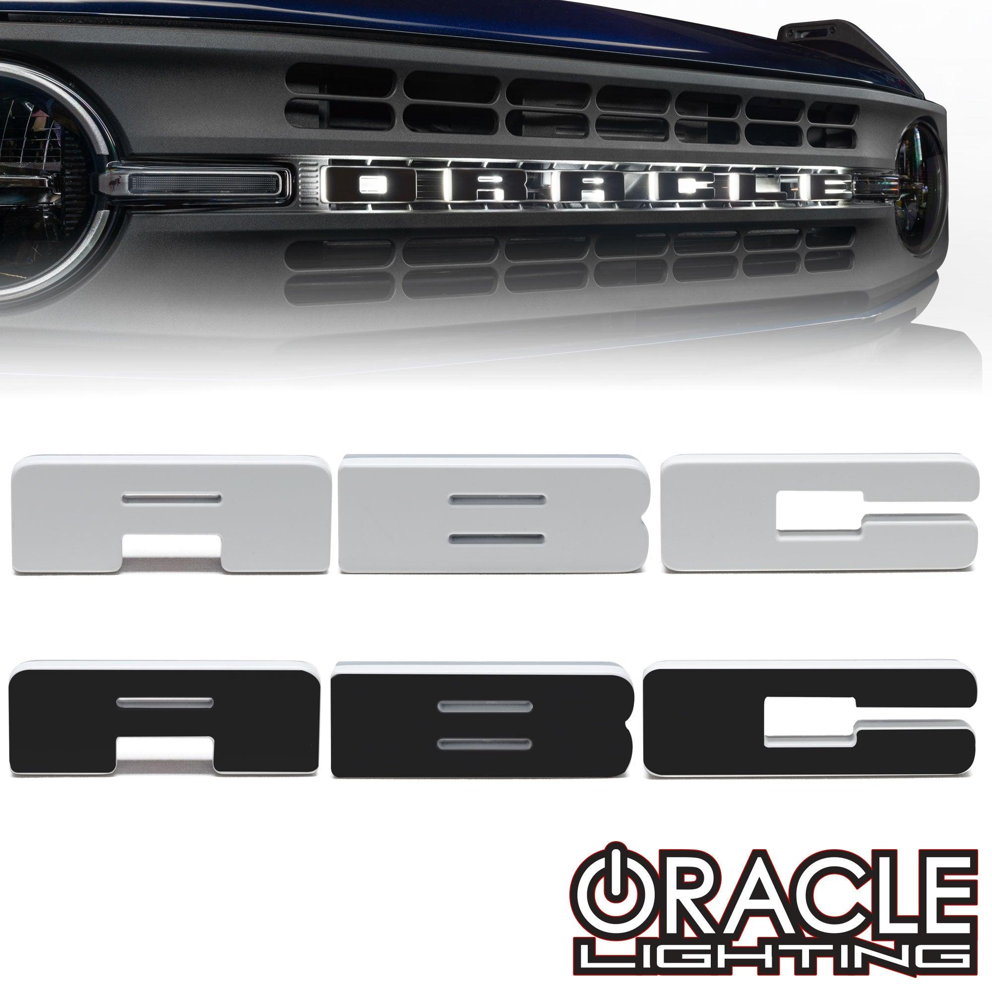 Oracle Lighting 3140-P-001 - Universal Illuminated LED Letter Badges - White LED - Individual - Matte White P