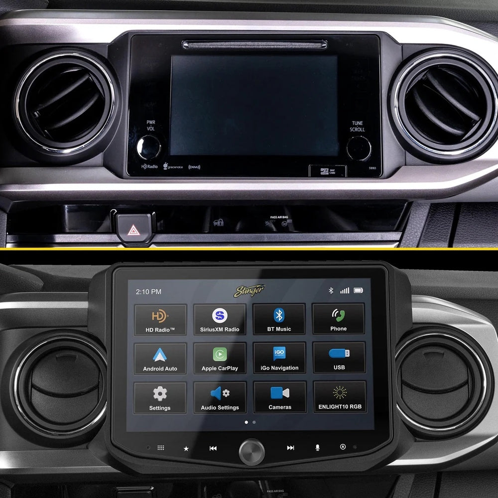PAC SR-TAC16HX Dash Kit For Radio in select 2016-2023 Toyota Tacoma