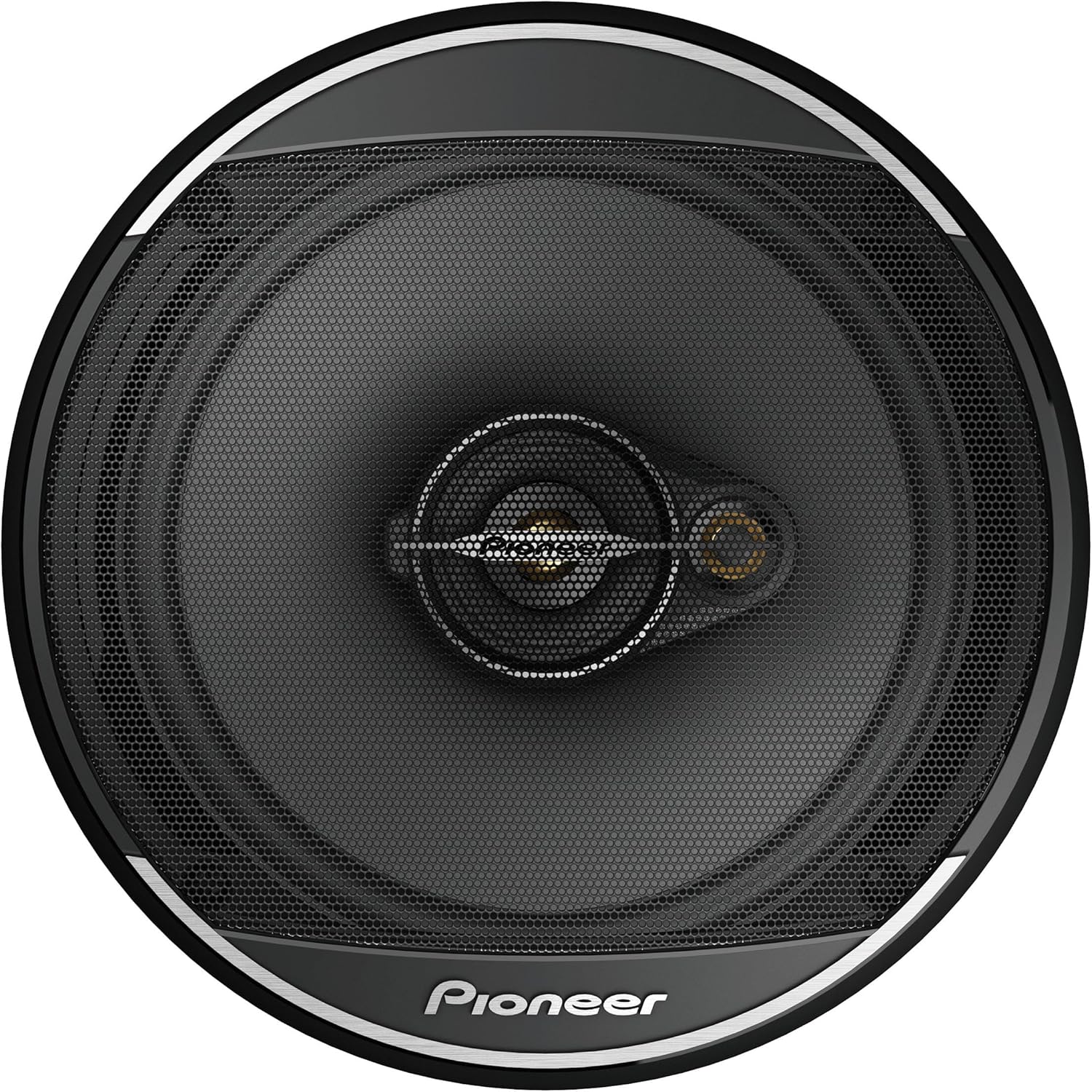 Pioneer car speaker on a white background