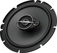 Pioneer car speaker on a white background