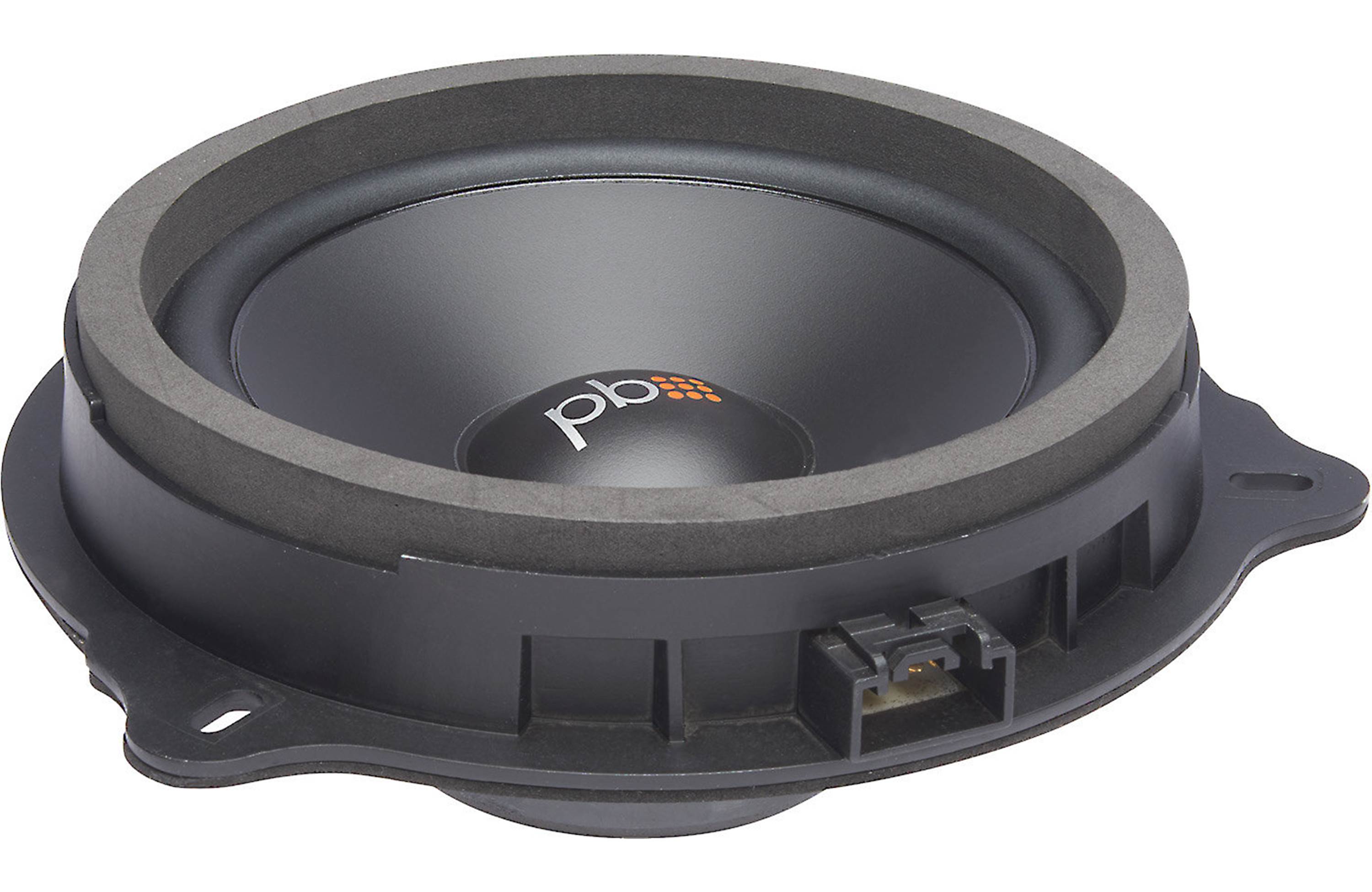 Car subwoofer with PP logo on a white background