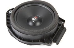 Car speaker with a brand logo on a white background