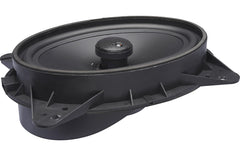 Black car speaker on a white background