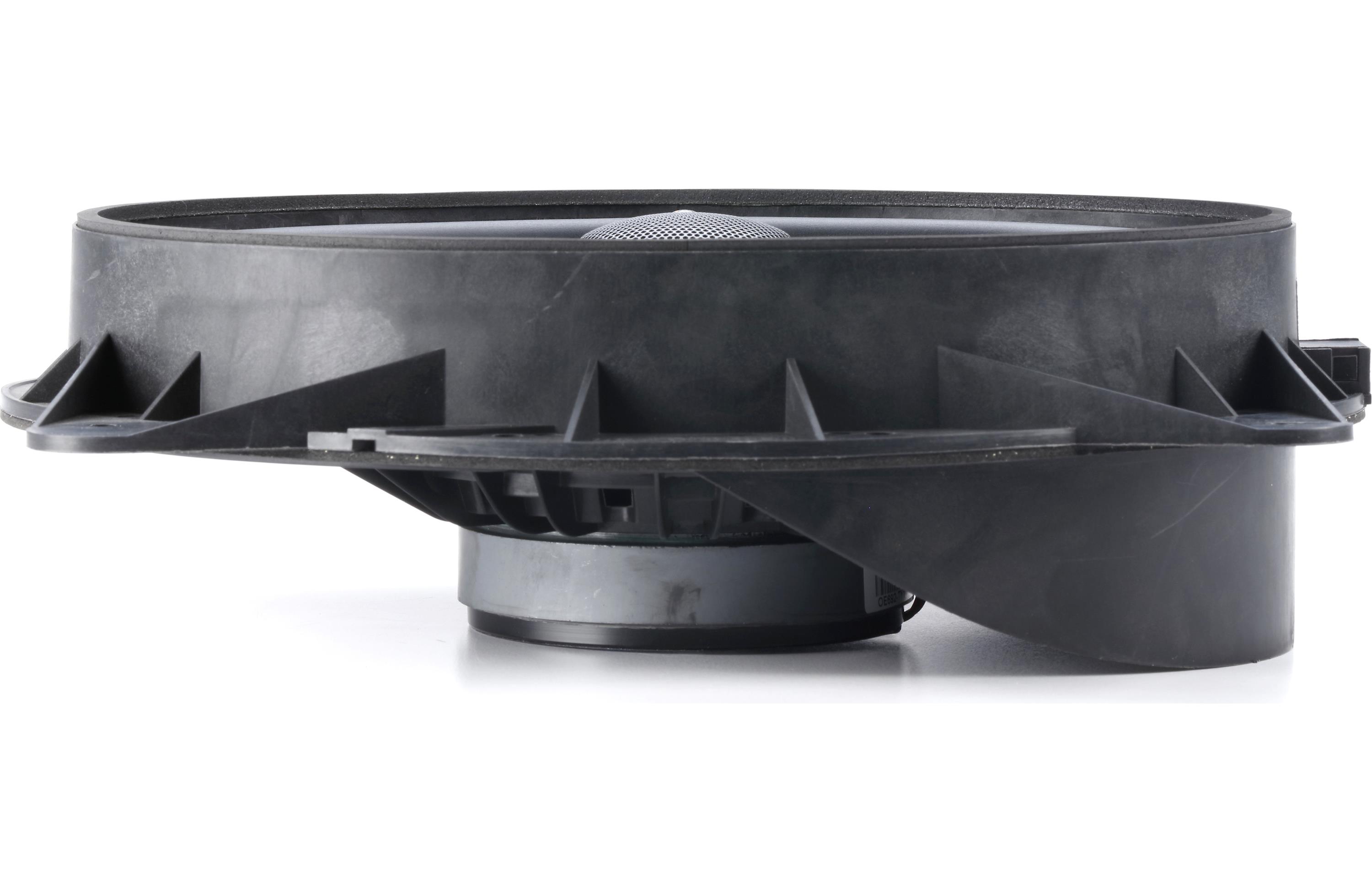 Black rubber gasket on a white background