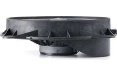 Black rubber gasket on a white background