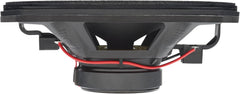 Car speaker with visible wiring on a white background