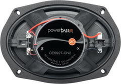 Powerbass car speaker on a white background