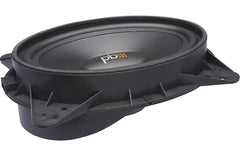 Car speakers with the PowerBass logo on a white background