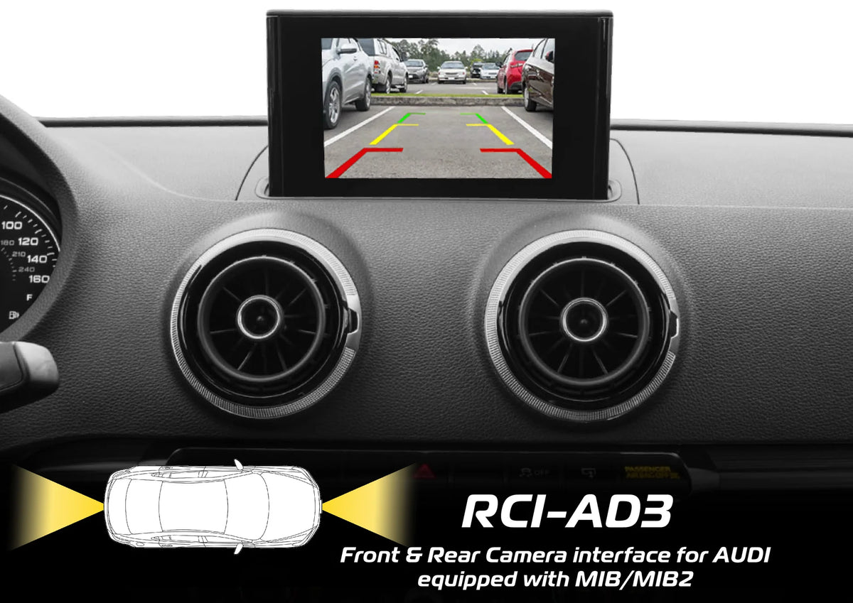 F1 RCI-AD3 rear & front Camera Interface for Audi MIB/MIB2