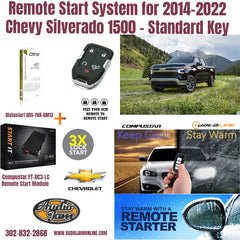  remote start system for 2014-2022 Chevy Silverado 1500 with product images and text.