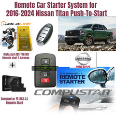 Remote Car Starter System for 2016–2024 Nissan Titan Push-To-Start