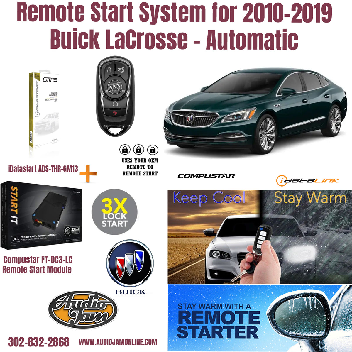 remote start Buick lacrosse 2010-2019 Delaware