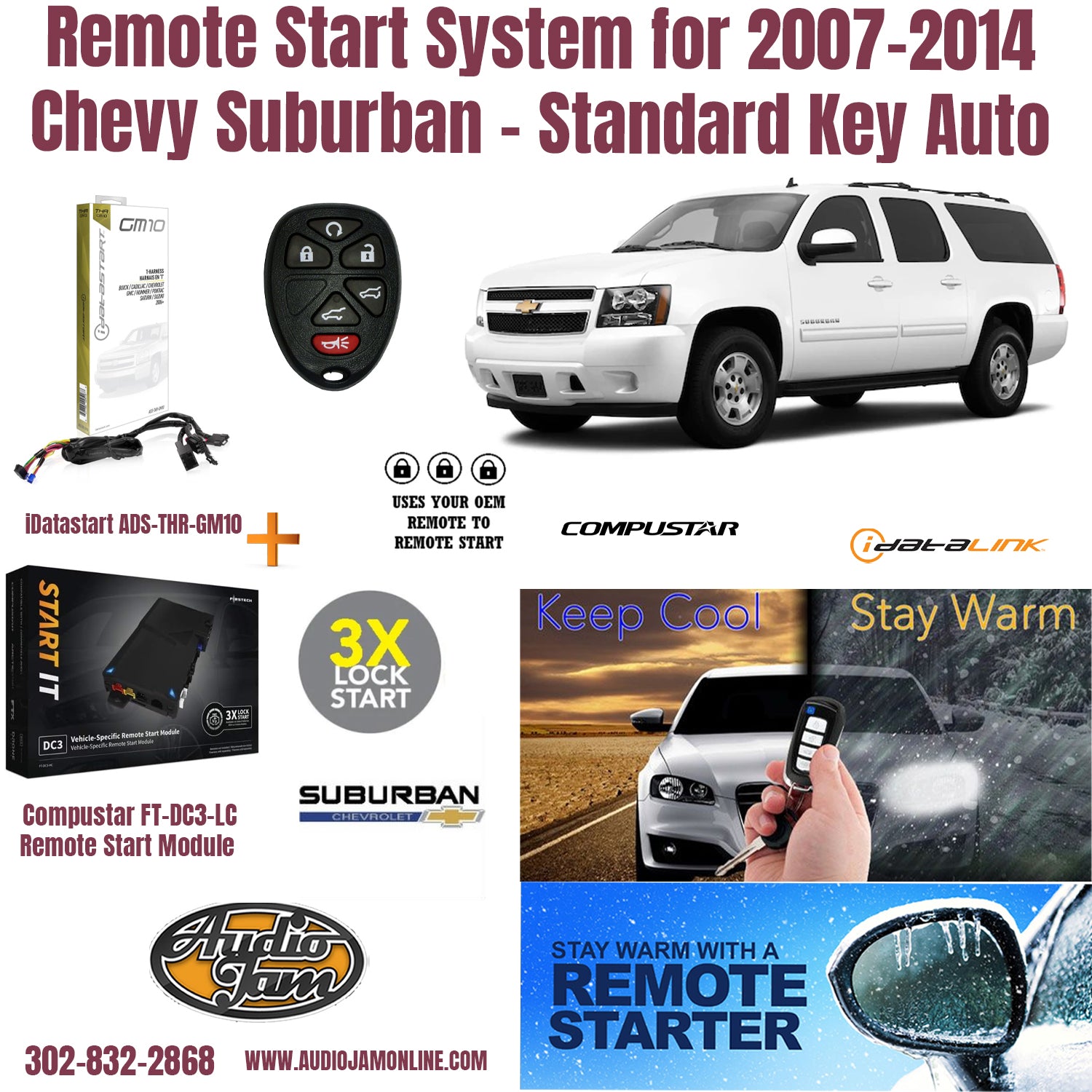 remote start Chevy suburban 2007-2014 Delaware