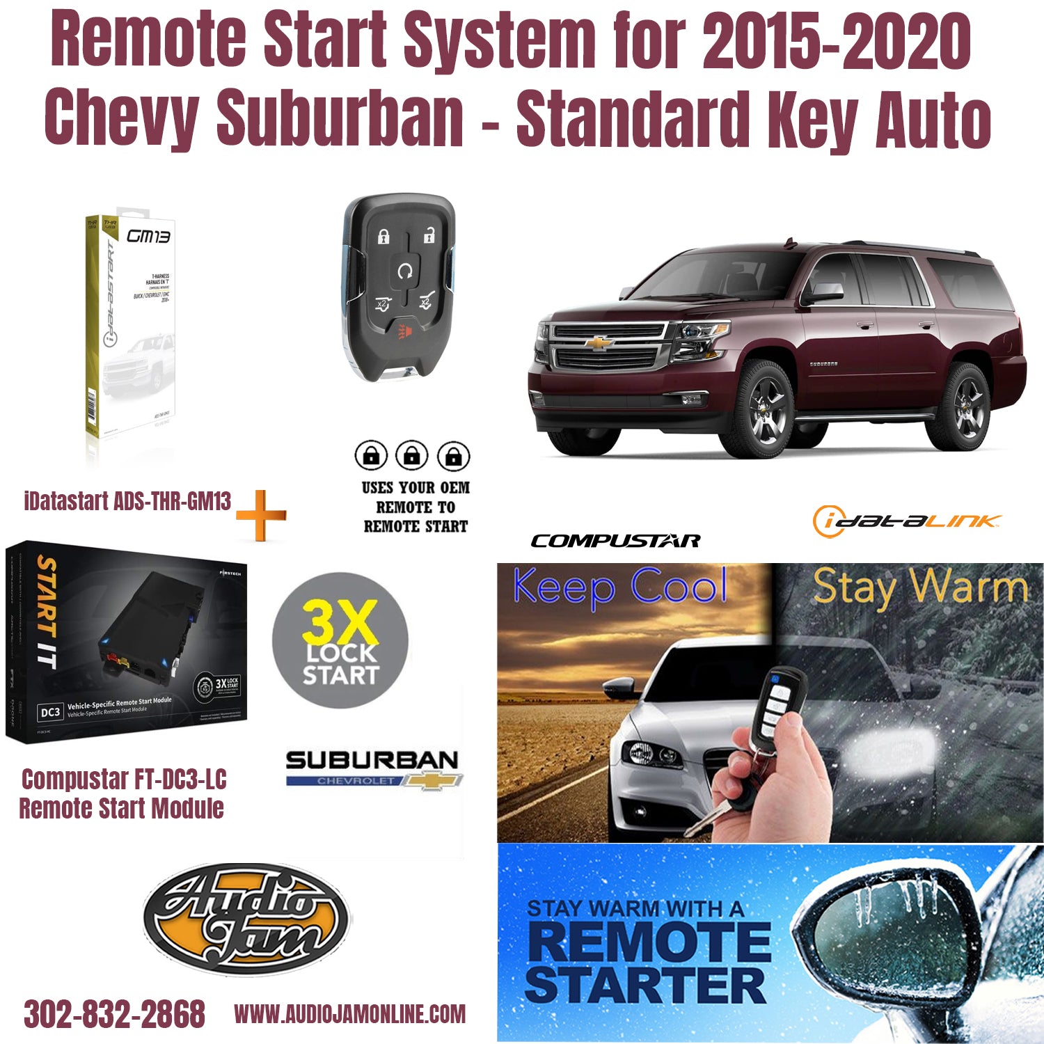 remote start Chevy suburban 2015-2020 Delaware