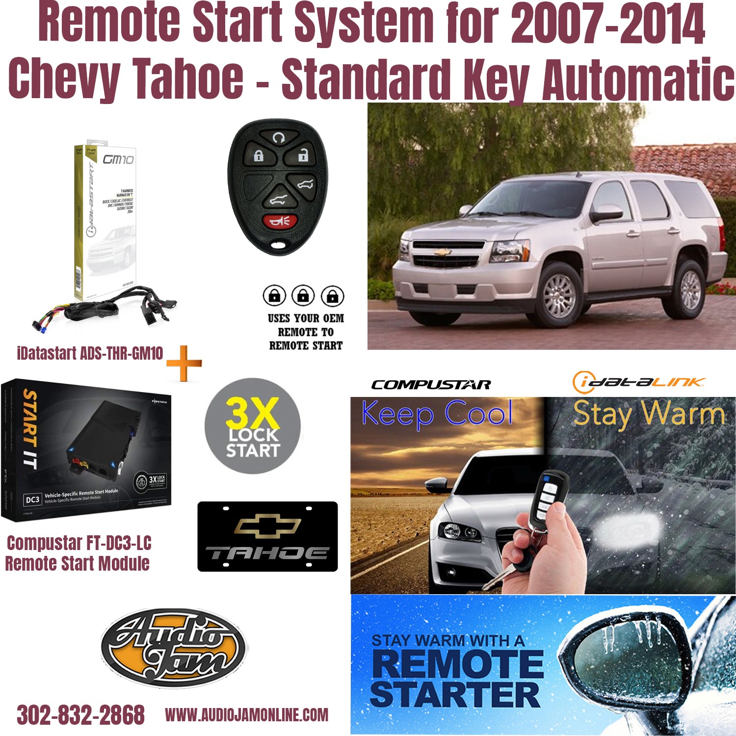 remote start Chevy Tahoe 2007-2014 Delaware