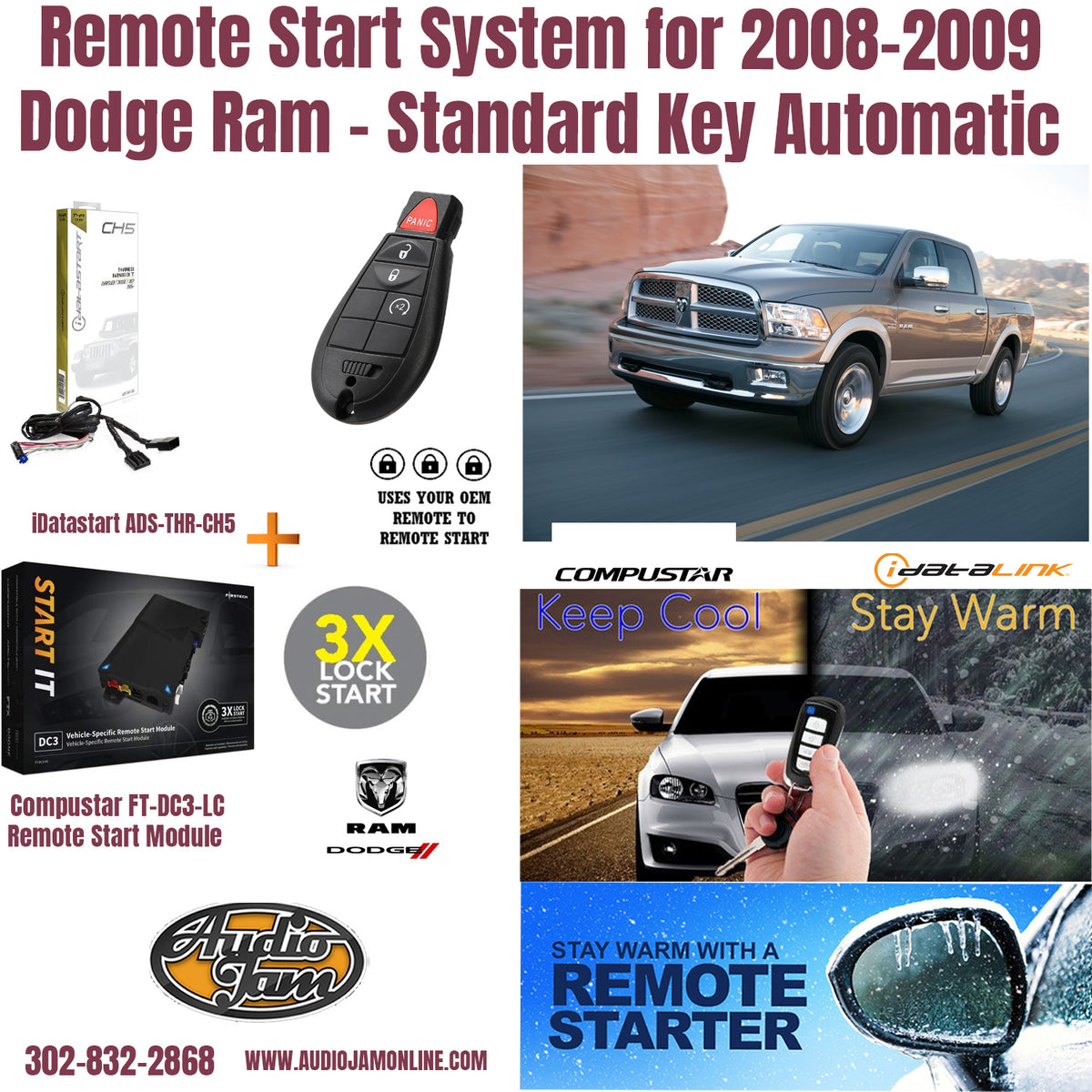 remote start dodge ram 2008-2009 Delaware