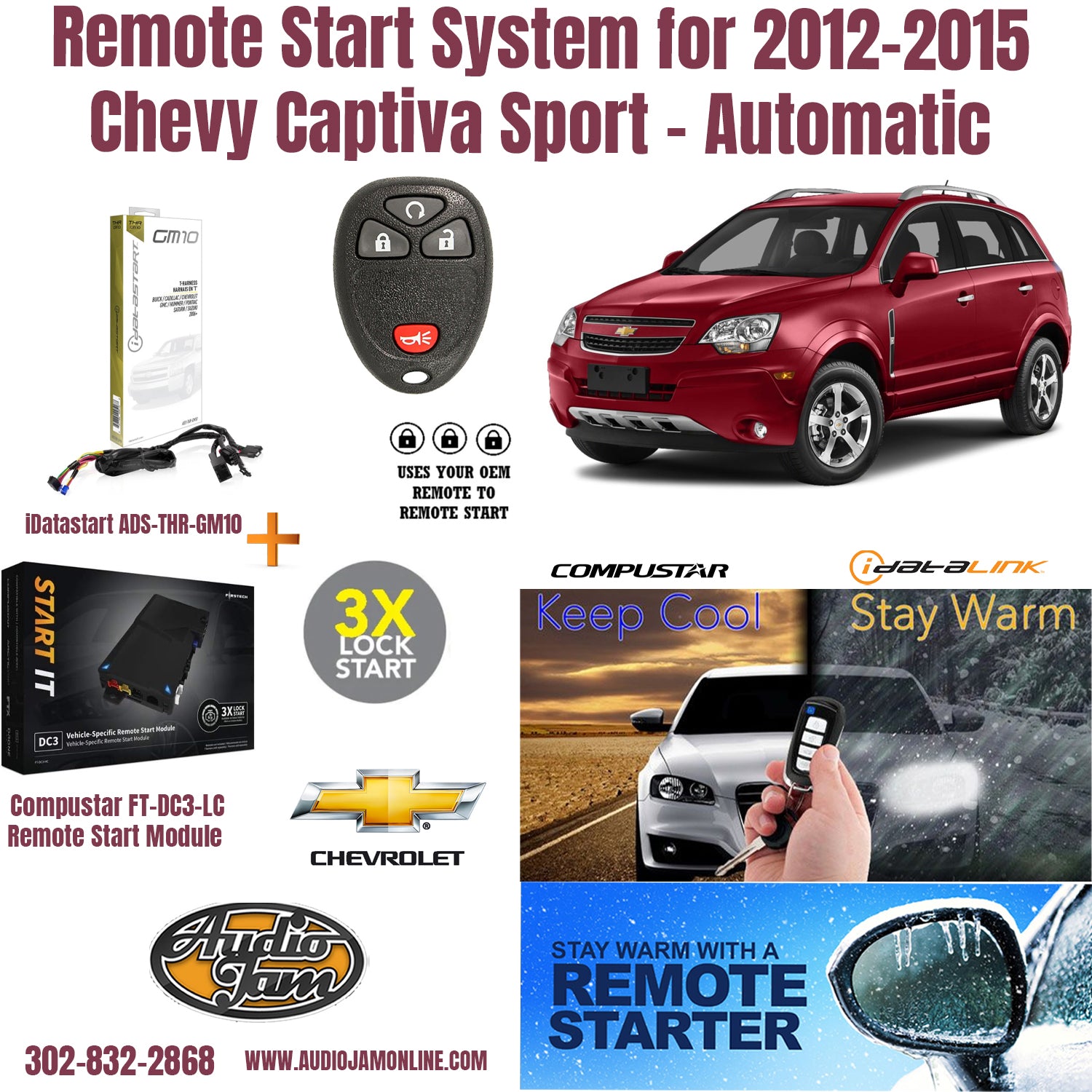 remote start for Chevy Captiva sport 2012-2015 Delaware