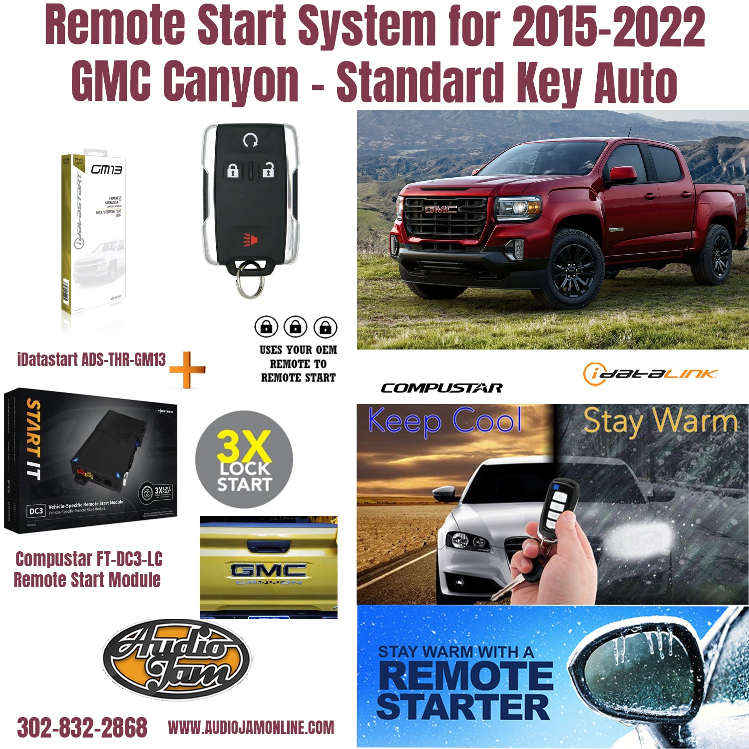 remote start gmc canyon 2015-2022 Delaware