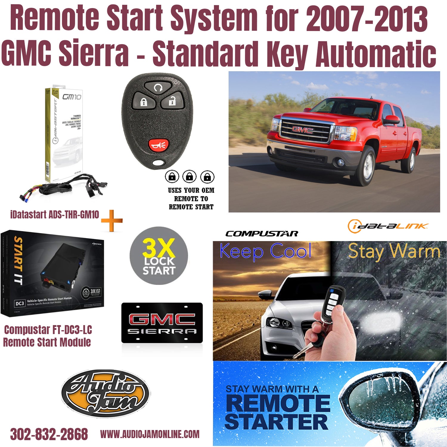 remote start gmc sierra 2007-2013 Delaware