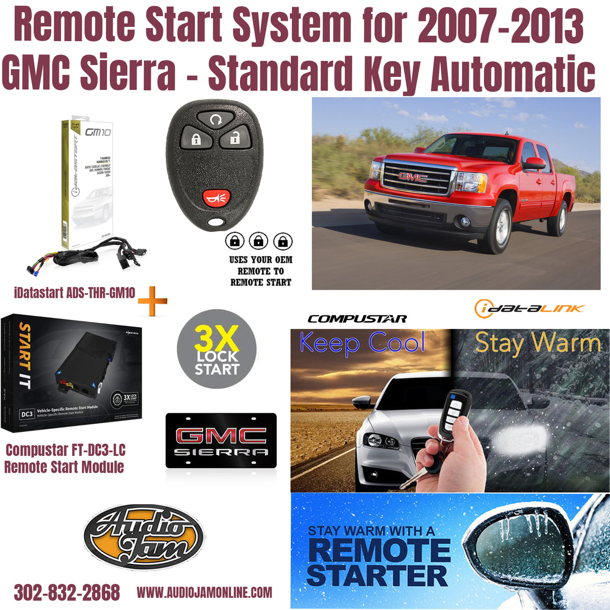 remote start gmc sierra 2007-2013 Delaware